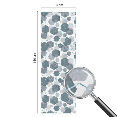 Samolepiaca fólia na sklo Geometrické šesťuholníky