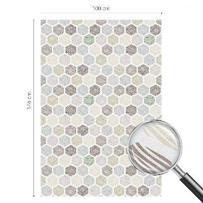 Fólia na okno na ochranu súkromia Geometrické vlny