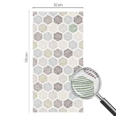 Fólia na okno na ochranu súkromia Geometrické vlny