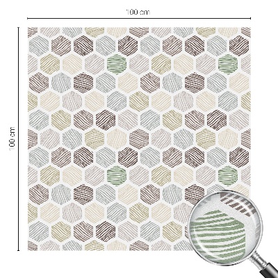 Fólia na okno na ochranu súkromia Geometrické vlny