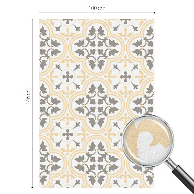 Samolepiaca vitráž na okno a dvere Rastlinné vzory