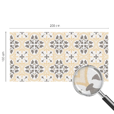 Samolepiaca vitráž na okno a dvere Rastlinné vzory