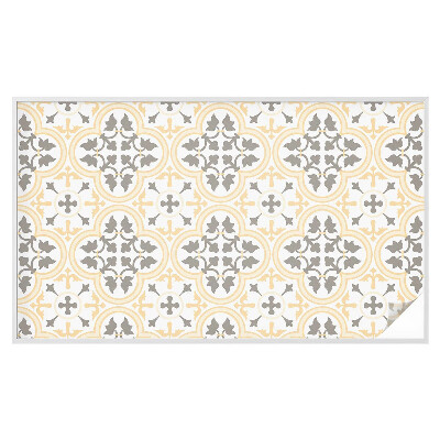 Samolepiaca vitráž na okno a dvere Rastlinné vzory