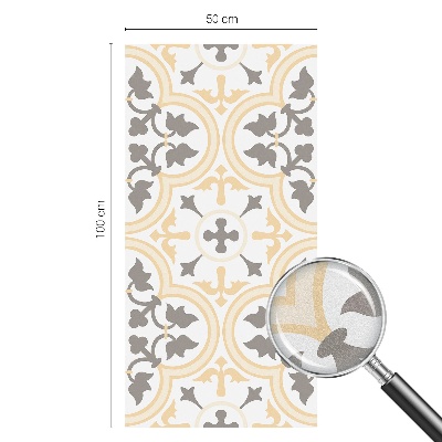 Samolepiaca vitráž na okno a dvere Rastlinné vzory