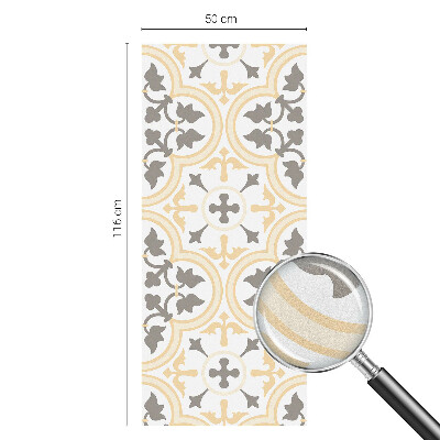 Samolepiaca vitráž na okno a dvere Rastlinné vzory