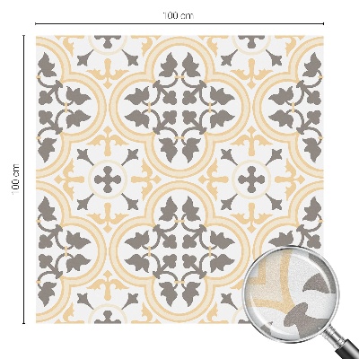 Samolepiaca vitráž na okno a dvere Rastlinné vzory