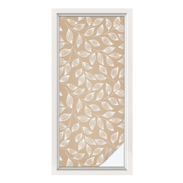 Dekoračná fólia na sklo vitráž Listy prírody