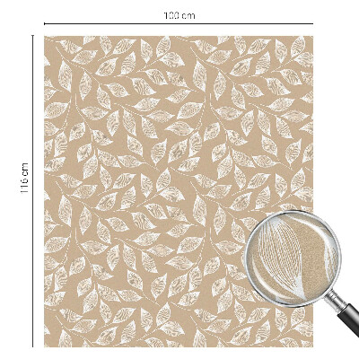 Dekoračná fólia na sklo vitráž Listy prírody