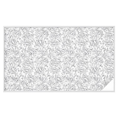 Fólia na okno na ochranu súkromia Kvetinový motív