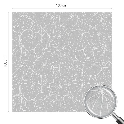 Dekoračná fólia na sklo vitráž Listová elegancia