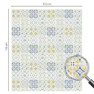 Samolepiaca vitráž na okno a dvere Klasické dlaždice