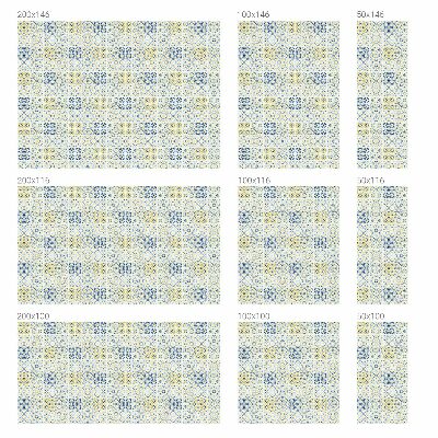 Samolepiaca vitráž na okno a dvere Klasické dlaždice