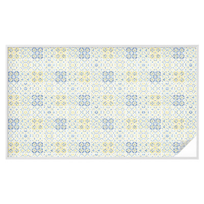 Samolepiaca vitráž na okno a dvere Klasické dlaždice