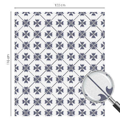 Samolepiaca vitráž na okno a dvere Rastlinný motív