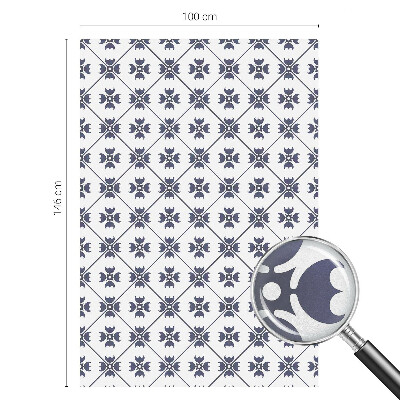 Samolepiaca vitráž na okno a dvere Rastlinný motív