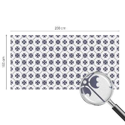 Samolepiaca vitráž na okno a dvere Rastlinný motív