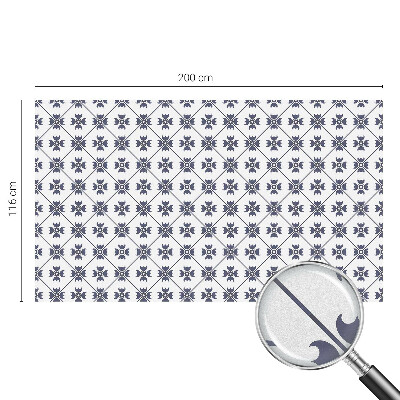 Samolepiaca vitráž na okno a dvere Rastlinný motív