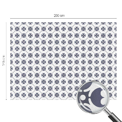 Samolepiaca vitráž na okno a dvere Rastlinný motív