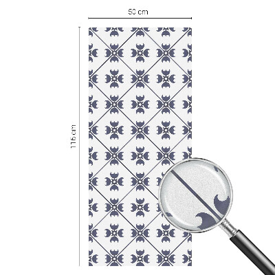 Samolepiaca vitráž na okno a dvere Rastlinný motív