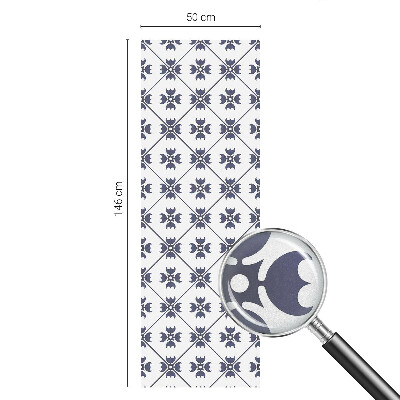 Samolepiaca vitráž na okno a dvere Rastlinný motív