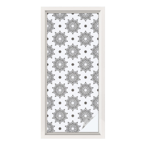 Samolepiaca vitráž na okno a dvere Klasické rozety