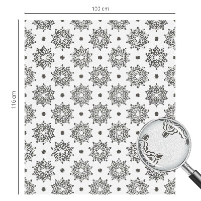 Samolepiaca vitráž na okno a dvere Klasické rozety