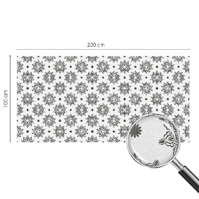 Samolepiaca vitráž na okno a dvere Klasické rozety