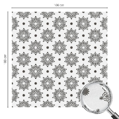 Samolepiaca vitráž na okno a dvere Klasické rozety