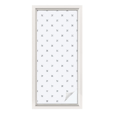 Fólia na okno na ochranu súkromia Geometrické kríže