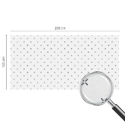 Fólia na okno na ochranu súkromia Geometrické kríže