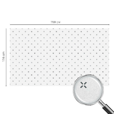 Fólia na okno na ochranu súkromia Geometrické kríže