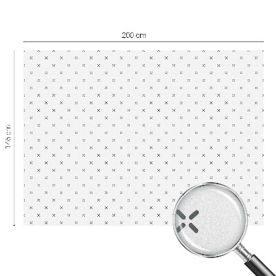 Fólia na okno na ochranu súkromia Geometrické kríže