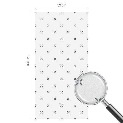 Fólia na okno na ochranu súkromia Geometrické kríže