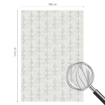 Privátna fólia na okno vitrážová Listový vzor