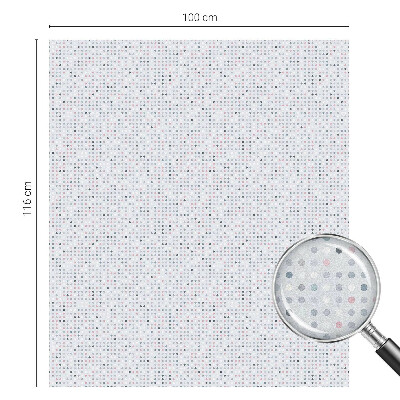 Samolepiaca vitráž na okno a dvere Pastelové bodky