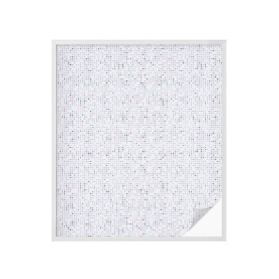 Samolepiaca vitráž na okno a dvere Pastelové bodky