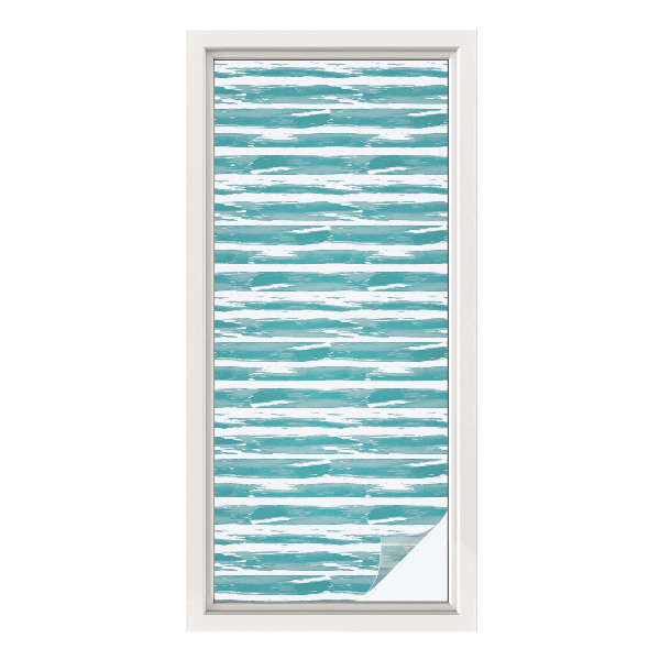 Fólia na okno na ochranu súkromia Zelené pruhy