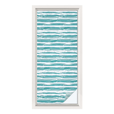 Fólia na okno na ochranu súkromia Zelené pruhy