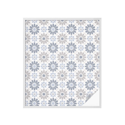 Privátna fólia na okno vitrážová Kvetinová mozaika