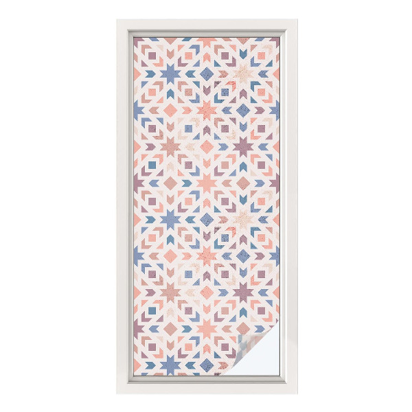 Samolepiaca vitráž na okno a dvere Farebné vzory