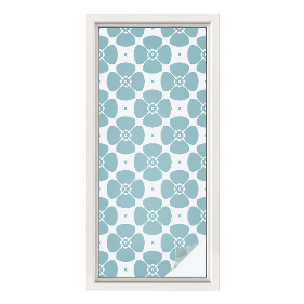 Dekoračná fólia na sklo vitráž Kvetinová symetria