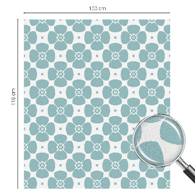 Dekoračná fólia na sklo vitráž Kvetinová symetria