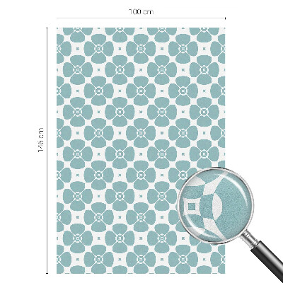 Dekoračná fólia na sklo vitráž Kvetinová symetria