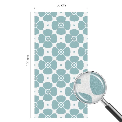 Dekoračná fólia na sklo vitráž Kvetinová symetria