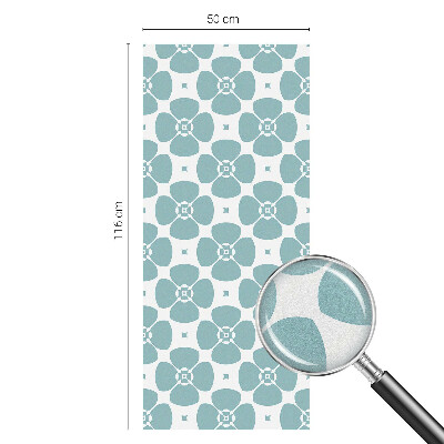 Dekoračná fólia na sklo vitráž Kvetinová symetria