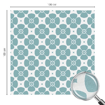 Dekoračná fólia na sklo vitráž Kvetinová symetria