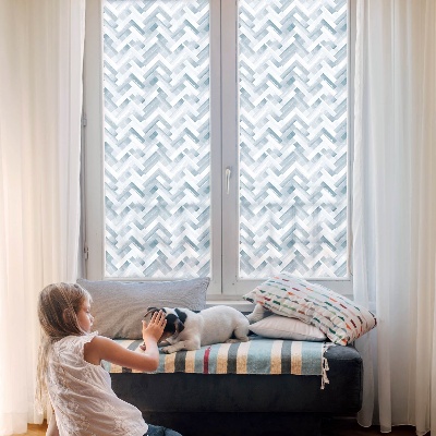 Fólia na okno na ochranu súkromia Geometrický vzor