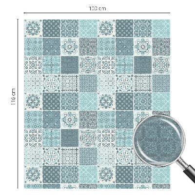 Samolepiaca vitráž na okno a dvere Boho dlaždice