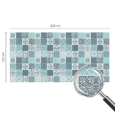 Samolepiaca vitráž na okno a dvere Boho dlaždice