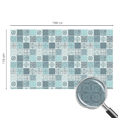 Samolepiaca vitráž na okno a dvere Boho dlaždice